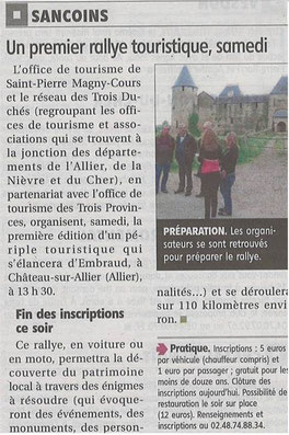 Le Berry Républicain, 29 mai 2013